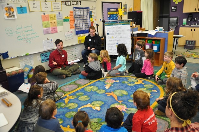 kids sitting in classroom